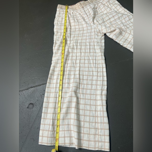 Elevenses Wide Leg Cream and Tan Pants Size 2 - Picture 8 of 11